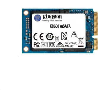 Kingston SSD 512GB KC600 SATA3 mSATA (R:550, W:520MB/s) Kingston SSD 512GB KC600 SATA3 mSATA (R:550, W:520MB/s)