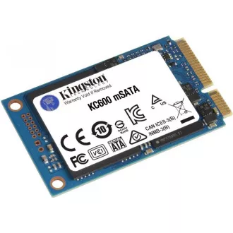 Kingston SSD 1TB (1024GB) KC600 SATA3 mSATA (R:550, W:500MB/s) Kingston SSD 1TB (1024GB) KC600 SATA3 mSATA (R:550, W:500MB/s)