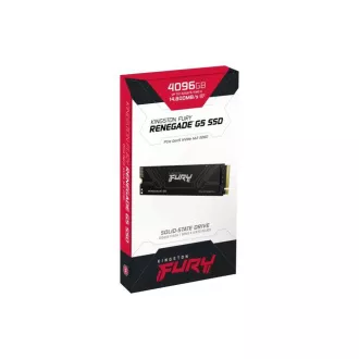 Kingston FURY RENEGADE G5 SSD 4TB M.2 2280 NVMe PCIe 5.0 (R 14800MB/s; W 14000MB/s) Kingston FURY RENEGADE G5 SSD 4TB M.2 2280 NVMe PCIe 5.0 (R 14800MB/s; W 14000MB/s)