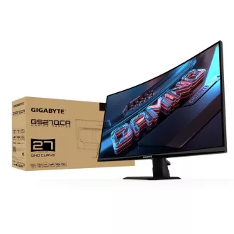 GIGABYTE LCD - 27" Gaming monitor GS27QCA, Prohnutý VA 1500R, 2560x1440 QHD, 180Hz, 5000:1, 250cd/m2, 1ms, 2xHDMI, 1xDP GIGABYTE LCD - 27" Gaming monitor GS27QCA, Prohnutý VA 1500R, 2560x1440 QHD, 180Hz, 5000:1, 250cd/m2, 1ms, 2xHDMI, 1xDP