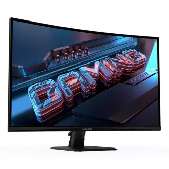 GIGABYTE LCD - 32" Gaming monitor GS32QCA, Prohnutý VA 1500R, 2560x1440 QHD, 180Hz, 3500:1, 250cd/m2, 1ms, 2xHDMI, 1xDP