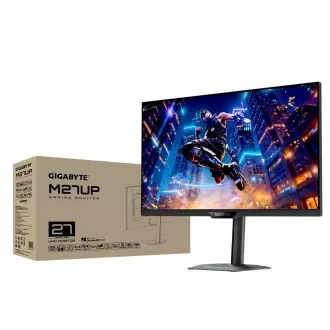GIGABYTE LCD - 27" Gaming monitor M27UP, SS IPS, 3840x2160 UHD, 160Hz, 1000:1, 350cd/m2, 1ms, 2xHDMI, 1xDP GIGABYTE LCD - 27" Gaming monitor M27UP, SS IPS, 3840x2160 UHD, 160Hz, 1000:1, 350cd/m2, 1ms, 2xHDMI, 1xDP