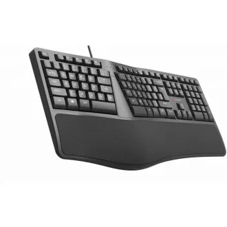 C-TECH Klávesnice KB-113E USB, ERGO, černá, CZ/SK C-TECH Klávesnice KB-113E USB, ERGO, černá, CZ/SK