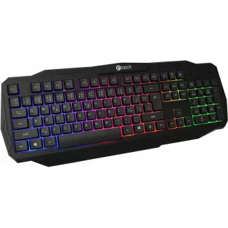 C-TECH klávesnice Arcus (GKB-15), casual gaming, CZ/SK, duhové podsvícení, USB C-TECH klávesnice Arcus (GKB-15), casual gaming, CZ/SK, duhové podsvícení, USB
