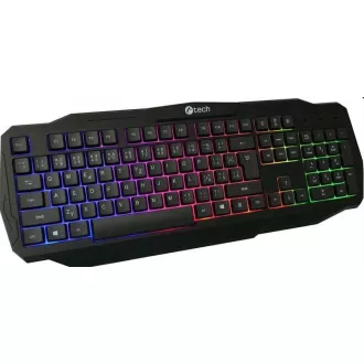 C-TECH klávesnice Arcus (GKB-15), casual gaming, CZ/SK, duhové podsvícení, USB C-TECH klávesnice Arcus (GKB-15), casual gaming, CZ/SK, duhové podsvícení, USB