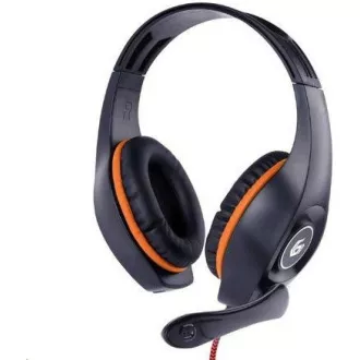 GEMBIRD sluchátka s mikrofonem GHS-05-B, gaming, černo-modrá, 1x 4-pólový 3, 5mm jack GEMBIRD sluchátka s mikrofonem GHS-05-B, gaming, černo-modrá, 1x 4-pólový 3, 5mm jack
