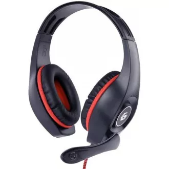 GEMBIRD sluchátka s mikrofonem GHS-05-B, gaming, černo-modrá, 1x 4-pólový 3, 5mm jack GEMBIRD sluchátka s mikrofonem GHS-05-B, gaming, černo-modrá, 1x 4-pólový 3, 5mm jack