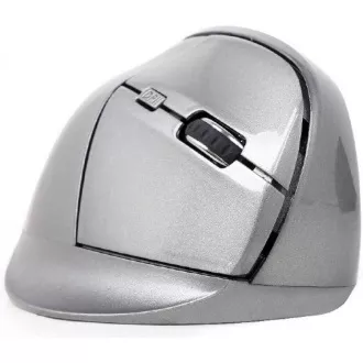 GEMBIRD myš MUSW-ERGO-01, vertikální, bezdrátová, USB receiver, černá