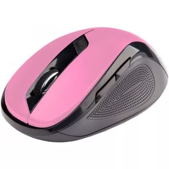 C-TECH myš WLM-02, černo-růžová, bezdrátová, 1600DPI, 6 tlačítek, USB nano receiver C-TECH myš WLM-02, černo-růžová, bezdrátová, 1600DPI, 6 tlačítek, USB nano receiver