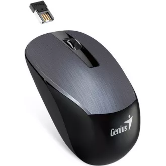 GENIUS myš NX-7015/ 1600 dpi/ Blue-Eye senzor/ bezdrátová/ kovově šedá GENIUS myš NX-7015/ 1600 dpi/ Blue-Eye senzor/ bezdrátová/ kovově šedá