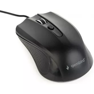 GEMBIRD myš MUS-4B-01, drátová, optická, 1200 dpi, USB, černá