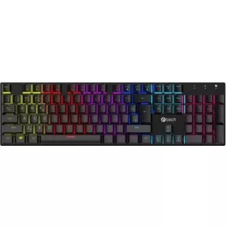 C-TECH mechanická klávesnice Morpheus, casual gaming, CZ/SK, červené spínače, RGB podsvícení, USB C-TECH mechanická klávesnice Morpheus, casual gaming, CZ/SK, červené spínače, RGB podsvícení, USB