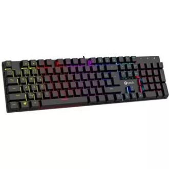C-TECH mechanická klávesnice Morpheus, casual gaming, CZ/SK, červené spínače, RGB podsvícení, USB C-TECH mechanická klávesnice Morpheus, casual gaming, CZ/SK, červené spínače, RGB podsvícení, USB