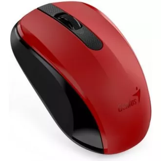 GENIUS myš NX-8008S/ 1200 dpi/ bezdrátová/ tichá/ BlueEye senzor/ červená