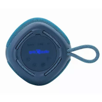 GEMBIRD Repro SPK-BT-LED-03-B, Bluetooth, 5W, RGB LED podsvícení, modrá