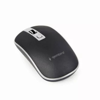 GEMBIRD myš MUSW-4B-06, černo-stříbrná, bezdrátová, USB nano receiver GEMBIRD myš MUSW-4B-06, černo-stříbrná, bezdrátová, USB nano receiver