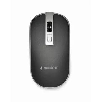 GEMBIRD myš MUSW-4B-06, černo-stříbrná, bezdrátová, USB nano receiver GEMBIRD myš MUSW-4B-06, černo-stříbrná, bezdrátová, USB nano receiver