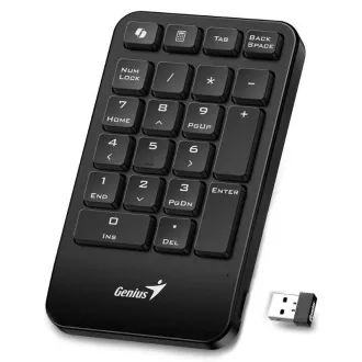GENIUS Numerická klávesnice NumPad 1000/ Bezdrátová 2.4GHz/ Copilot/ černá GENIUS Numerická klávesnice NumPad 1000/ Bezdrátová 2.4GHz/ Copilot/ černá