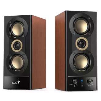 GENIUS reproduktory SP-HF800BT, 2.0, 20W, Bluetooth, 3.5mm Jack, dřevěné GENIUS reproduktory SP-HF800BT, 2.0, 20W, Bluetooth, 3.5mm Jack, dřevěné