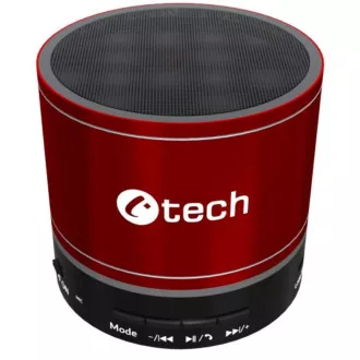 C-TECH repro SPK-08R, bluetooth, červená