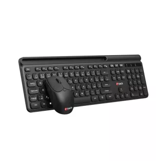 C-TECH klávesnice s myší WLKMC-05B, Bezdrátový set 2.4GHz, CZ, Černá C-TECH klávesnice s myší WLKMC-05B, Bezdrátový set 2.4GHz, CZ, Černá