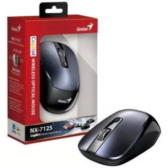 GENIUS myš NX-7125 Iron Grey/ 1200 dpi/ bezdrátová/ Copilot/ kovově šedá GENIUS myš NX-7125 Iron Grey/ 1200 dpi/ bezdrátová/ Copilot/ kovově šedá