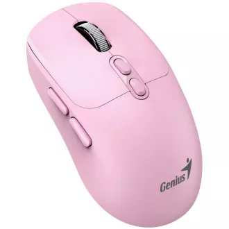 GENIUS myš NX-8080S BT/ duální Bluetooth + 2, 4GHz/ 1600 dpi/ Copilot/ bezdrátová/ tichá/ růžová