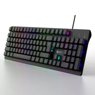 C-TECH Klávesnice Riven, Drátová USB, černá C-TECH Klávesnice Riven, Drátová USB, černá