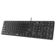 GENIUS Klávesnice Slimstar K500 Education, Bez písmen, Drátová USB, černá