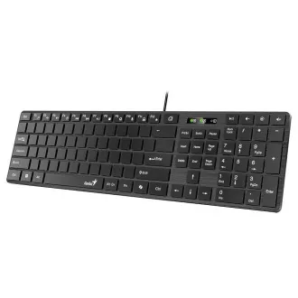GENIUS Klávesnice Slimstar K500 Education, Bez písmen, Drátová USB, černá GENIUS Klávesnice Slimstar K500 Education, Bez písmen, Drátová USB, černá