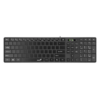 GENIUS Klávesnice Slimstar K500 Education, Bez písmen, Drátová USB, černá GENIUS Klávesnice Slimstar K500 Education, Bez písmen, Drátová USB, černá