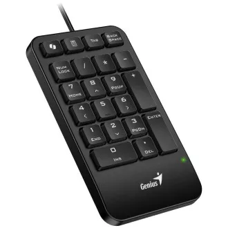 GENIUS Numerická klávesnice NumPad 125, Drátová USB-C, černá GENIUS Numerická klávesnice NumPad 125, Drátová USB-C, černá