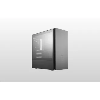 Cooler Master case Silencio S600 TG, ATX, Průhledná bočnice, 2x 120mm Fan, Černá Cooler Master case Silencio S600 TG, ATX, Průhledná bočnice, 2x 120mm Fan, Černá
