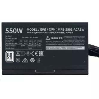 Cooler Master zdroj MWE White 550W V2, 120mm, 80+