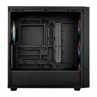 Cooler Master case MasterBox 600, ATX, Průhledná bočnice, 3x 140mm ARGB Fan, 1x 120mm ARGB Fan, ARGB Hub, Černá
