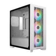 Cooler Master case Elite 301, mATX, Průhledná bočnice, 3x 120mm ARGB Fan, Bílá