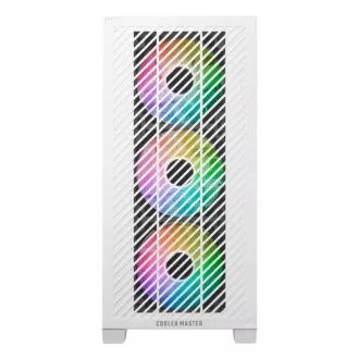 Cooler Master case Elite 301, mATX, Průhledná bočnice, 3x 120mm ARGB Fan, Bílá Cooler Master case Elite 301, mATX, Průhledná bočnice, 3x 120mm ARGB Fan, Bílá