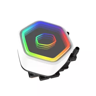 Cooler Master vodní chladič MasterLiquid 240 Core II, 2x240mm, LGA1851, AM5, bílá Cooler Master vodní chladič MasterLiquid 240 Core II, 2x240mm, LGA1851, AM5, bílá