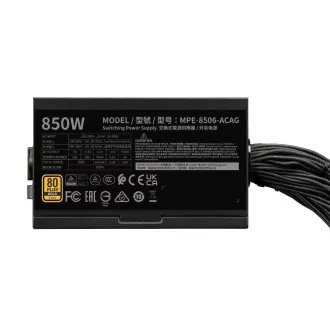 Cooler Master zdroj MWE Gold 850W V3, 120mm, 80+ Gold, ATX 3.1 Cooler Master zdroj MWE Gold 850W V3, 120mm, 80+ Gold, ATX 3.1