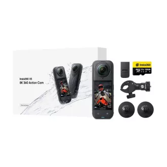 Insta360 X5 motocyklový balíček - akční kamera X5 + příslušenství na motorku