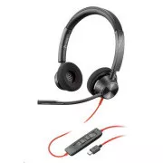 Poly Blackwire 3320 náhlavní souprava, USB-C/A adaptér, stereo
