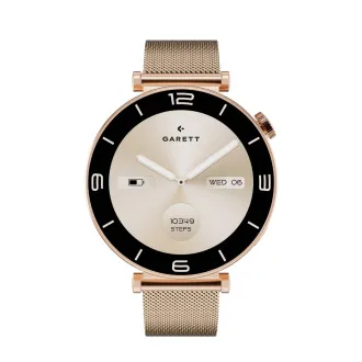 Garett Smartwatch ROSE zlatá, Mesh steel