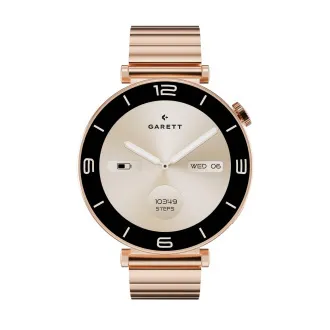 Garett Smartwatch ROSE zlatá, Solid steel Garett Smartwatch ROSE zlatá, Solid steel