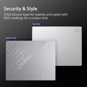 ASUS podložka pod myš ROG Moonstone ACE (vel. L / White), sklo