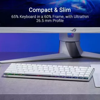 ASUS klávesnice ROG FALCHION RX Low profile (ROG NX Snow), US ASUS klávesnice ROG FALCHION RX Low profile (ROG NX Snow), US