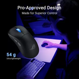 ASUS myš ROG Keris II Ace, bezdrátová herní myš, černá