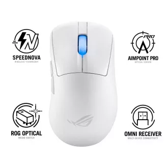 ASUS myš ROG Keris II Ace, bezdrátová herní myš, bílá ASUS myš ROG Keris II Ace, bezdrátová herní myš, bílá