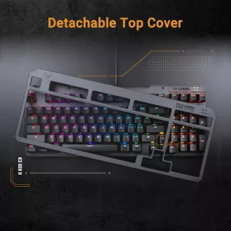 ASUS klávesnice TUF Gaming K3 GEN II, mechanická, CZ/SK, šedá ASUS klávesnice TUF Gaming K3 GEN II, mechanická, CZ/SK, šedá
