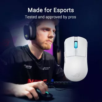 ASUS Herní myš ROG Harpe Ace Mini, Bezdrátová BT, RF 2.4GHz, bílá ASUS Herní myš ROG Harpe Ace Mini, Bezdrátová BT, RF 2.4GHz, bílá