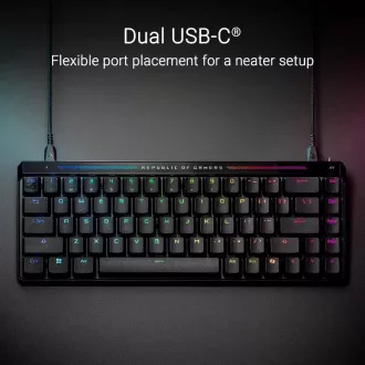 ASUS Klávesnice ROG FALCHION ACE HFX, Mechanická, Magnetický switch, USB, US, černá